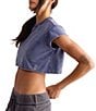 Free People FP Movement Hot Shot Crew Neck Short Sleeve Cropped Tee - Image 3