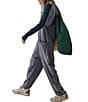 Free People FP Movement Sleeveless Scoop Neck Ankle Length Patch Pocket Hot Shot Onesie, Color:Blue Indigo - Image 3