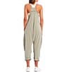 Color:Heather Grey - Image 2 - FP Movement Sleeveless Scoop Neck Ankle Length Patch Pocket Hot Shot Onesie