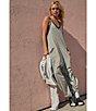 Color:Heather Grey - Image 3 - FP Movement Sleeveless Scoop Neck Ankle Length Patch Pocket Hot Shot Onesie