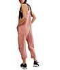 Free People FP Movement Sleeveless Scoop Neck Ankle Length Patch Pocket Hot Shot Onesie, Color:Petal - Image 2