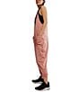 Free People FP Movement Sleeveless Scoop Neck Ankle Length Patch Pocket Hot Shot Onesie, Color:Petal - Image 3