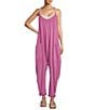 Color:Raspberry Punch - Image 1 - FP Movement Sleeveless Scoop Neck Ankle Length Patch Pocket Hot Shot Onesie