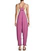 Color:Raspberry Punch - Image 2 - FP Movement Sleeveless Scoop Neck Ankle Length Patch Pocket Hot Shot Onesie