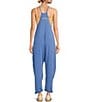 Color:Riviera Blue - Image 2 - FP Movement Sleeveless Scoop Neck Ankle Length Patch Pocket Hot Shot Onesie