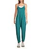 Free People FP Movement Sleeveless Scoop Neck Ankle Length Patch Pocket Hot Shot Onesie, Color:End Zone - Image 1