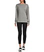 Color:Heather Grey - Image 3 - FP Movement Keep Rolling Crew Neck Long Dolman Sleeve Solid Top