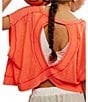 Free People FP Movement My Time Tee, Color:Neon coral - Image 5