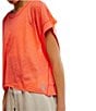 Free People FP Movement My Time Tee, Color:Neon coral - Image 6