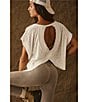 Free People FP Movement My Time Tee, Color:White - Image 7