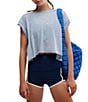 Free People FP Movement My Time Tee, Color:Steel - Image 1