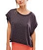 Free People FP Movement My Time Tee, Color:Black - Image 1
