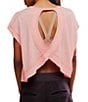 Free People FP Movement My Time Tee, Color:Fruit Punch - Image 2