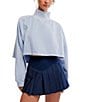 Free People FP Movement Pick Up Game Mock Neck Long Sleeve Cropped Pullover - Image 1