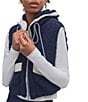 Free People FP Movement Sky High Hooded Sleeveless 2-Way Zip Front Fleece Vest - Image 4
