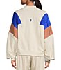 Color:Ivory Combo - Image 2 - FP Movement Varsity Color Block Track Jacket