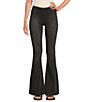 Color:Black - Image 1 - We the Free Gummy Flared Leg Mid Rise Pull-On Stretch Jeans