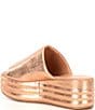 Color:Rose Gold - Image 3 - Harbor Leather Platform Slide Sandals