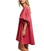 Free People Hudson Heavy Knit Stripe Dress, Color:Red Combo - Image 5