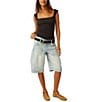 Free People Hummingbird Square Neck Sleeveless Tank Top, Color:Black - Image 4