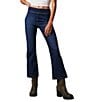 Color:Lilibet Blue - Image 1 - In My Feelings Cropped Slim Flare Jeans