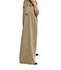 Free People Julien Low Rise Wide Leg Drawstring Chino Trouser Pants, Color:Chinchilla - Image 3