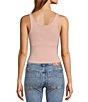 Color:Ballet - Image 2 - Knit Clean Lines High Neck Sleeveless Camisole