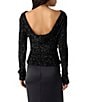 Free People Leading The Way Sequin-Covered Boat Neck Long Sleeve Top - Image 2