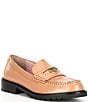 Color:Camel - Image 1 - Liv Leather Penny Loafers