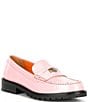 Color:Perfect Pink - Image 1 - Liv Leather Penny Loafers