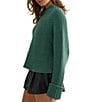 Free People Low Tide Crew Neck Long Sleeve Knit Pullover Sweater - Image 3
