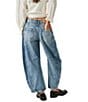 Color:Ultra Light Beam - Image 2 - We The Free Good Luck Mid-Rise Wide Leg Barrel Jeans