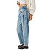 Color:Ultra Light Beam - Image 4 - We The Free Good Luck Mid-Rise Wide Leg Barrel Jeans