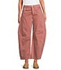Free People We The Free Good Luck Mid Rise Cropped Barrel Jeans, Color:Sunsetter - Image 1