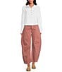 Free People We The Free Good Luck Mid Rise Cropped Barrel Jeans, Color:Sunsetter - Image 3
