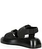 Color:Black - Image 3 - Mandi Raffia Buckle Chunky Platform Sandals