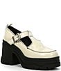 Color:Antique Ivory - Image 1 - Mayla Patent Leather Platform Mary Janes