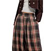 Free People Moonflower Plaid Print Mid Rise Pull-On Balloon Pants - Image 5
