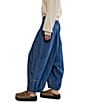Free People Moonflower Pull-On Mid-Rise Balloon Leg Denim Jeans - Image 3