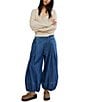 Free People Moonflower Pull-On Mid-Rise Balloon Leg Denim Jeans - Image 4