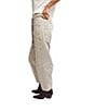 Free People Moxie Low Rise Pull-On Oversized Patch Pockets Barrel Jeans, Color:Jetty - Image 4