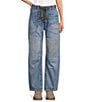 Free People Moxie Low Rise Pull-On Barrel Jeans - Image 1