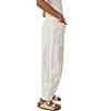 Free People Moxie Low Slung Pull-On Barrel Jeans, Color:White - Image 3
