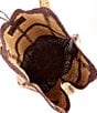 Color:Espresso Combo - Image 3 - Mykonos Straw Tote Bag