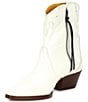 Color:White - Image 4 - New Frontier Patent Leather Western Booties