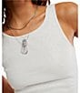 Free People Night Shine Scoop Neck Sleeveless Sequin Tank - Image 5