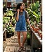 Free People Nina Short Sleeve Raw Edge Crew Neck Boxy Tee Shirt - Image 6