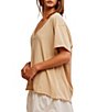 Free People Nina V-Neck Short Sleeve Tee - Image 3