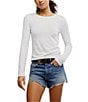 Free People Nova Crew Neck Long Sleeve Tee - Image 1