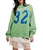 Free People Palm Spring Graphic Mock Neck Long Sleeve Pullover - Image 1